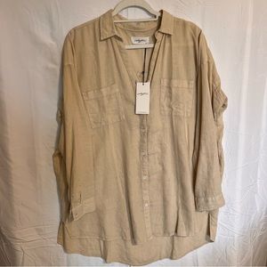 CJLA Tan Button Down Shirt